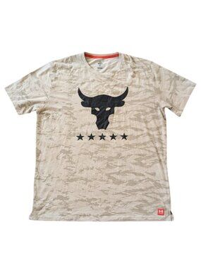 Under Armour Men's Project Rock Veterans Day Show Digi Camo T-Shirt Bull Size L